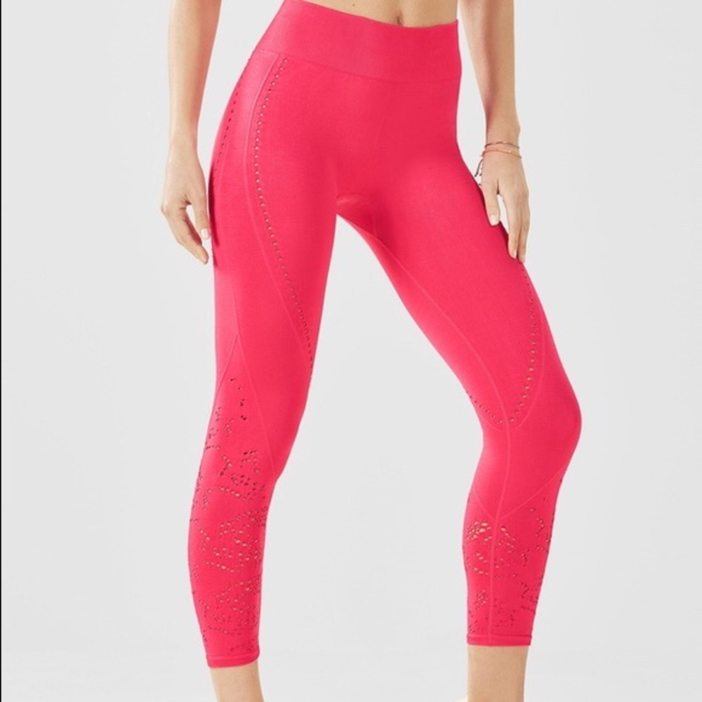 Pink Cutout Fabletics Leggings Yoga Pants